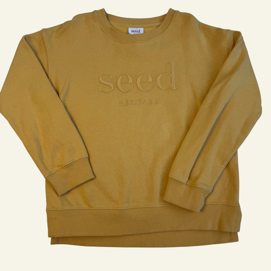 Seed yellow logo jumper size 8