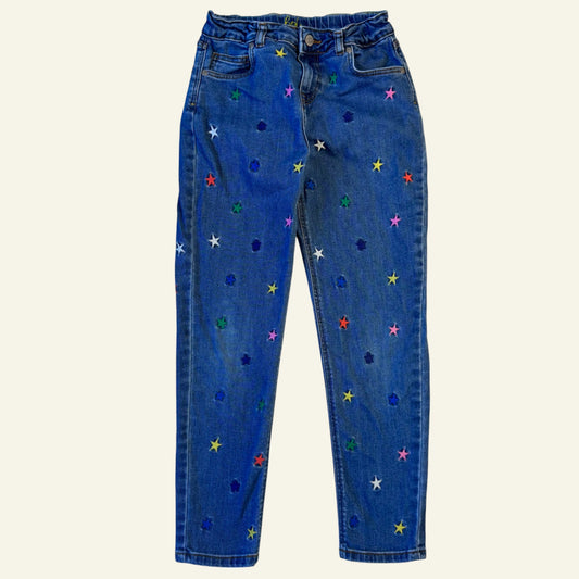 Boden rainbow star jeans size 10