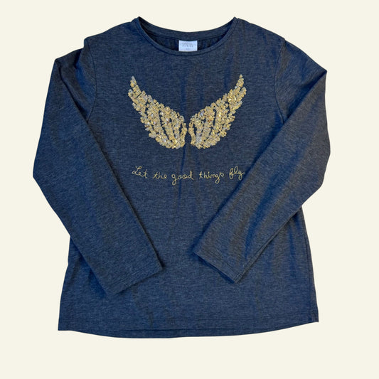Zara sequin long sleeve size 9
