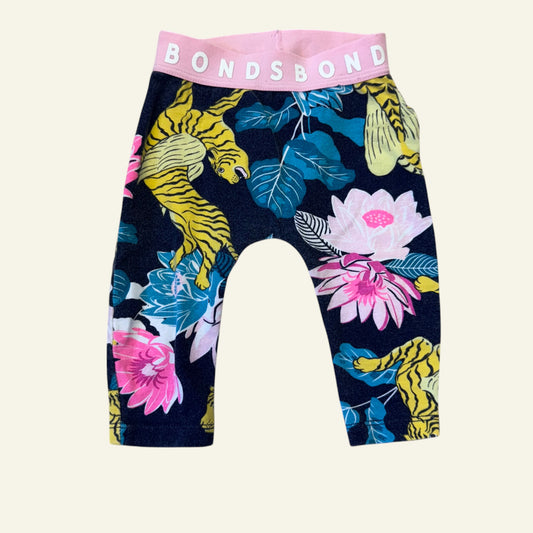 Bonds floral tiger leggings size 000