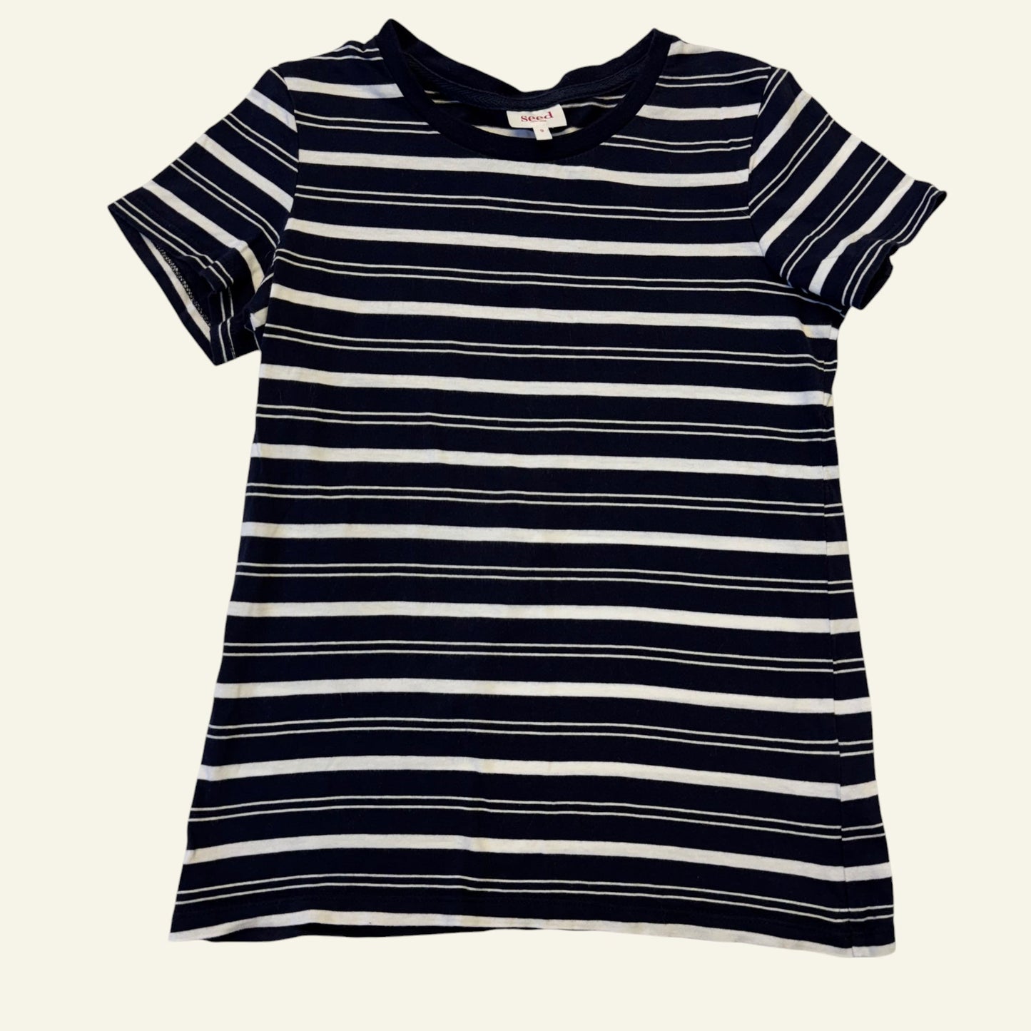 Seed navy stripe top size 9