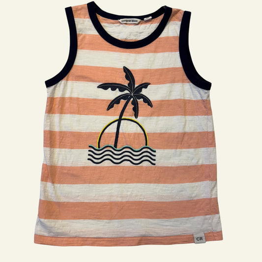 Country Road palm stripe singlet size 8