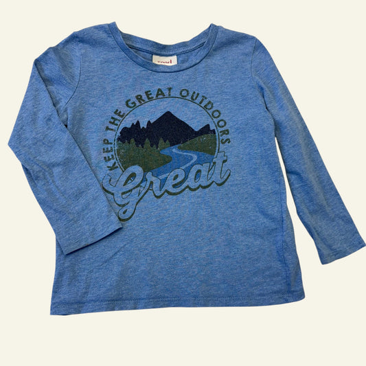 Seed blue great outdoors long sleeve size 4