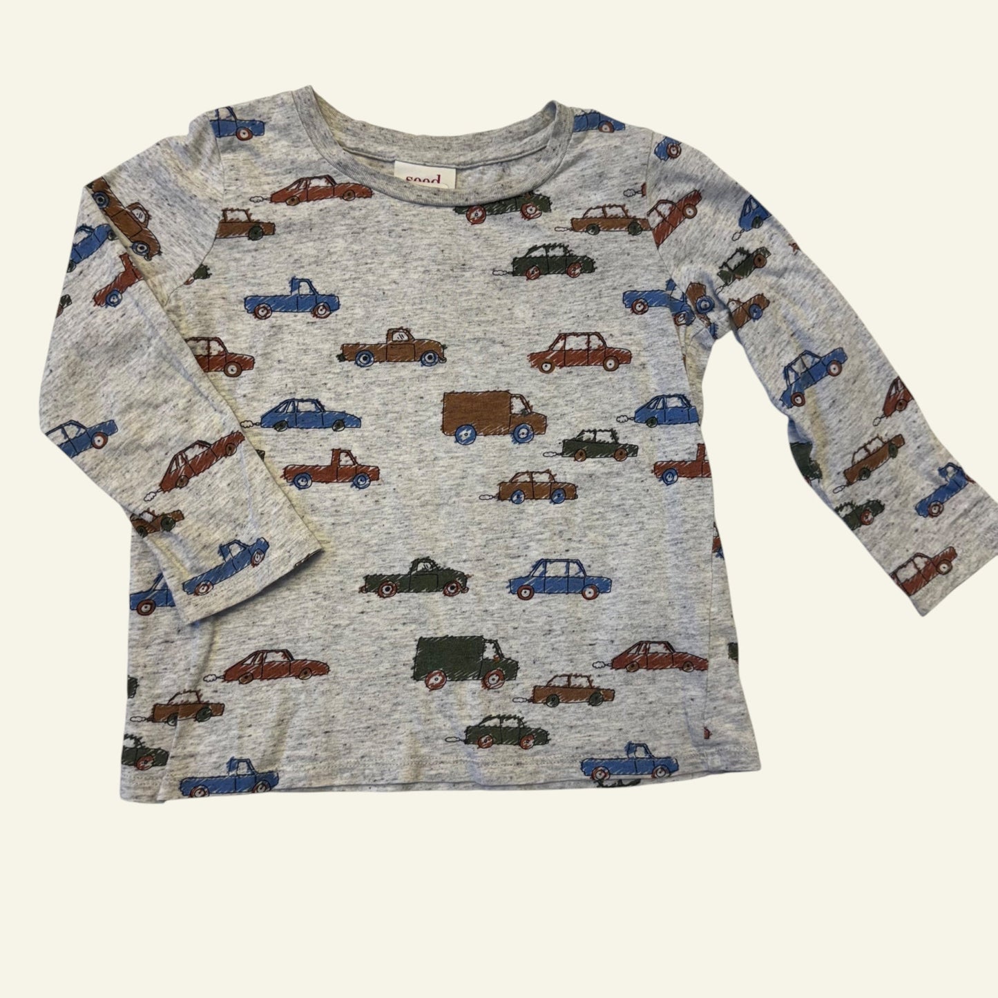 Seed grey car long sleeve top size 4