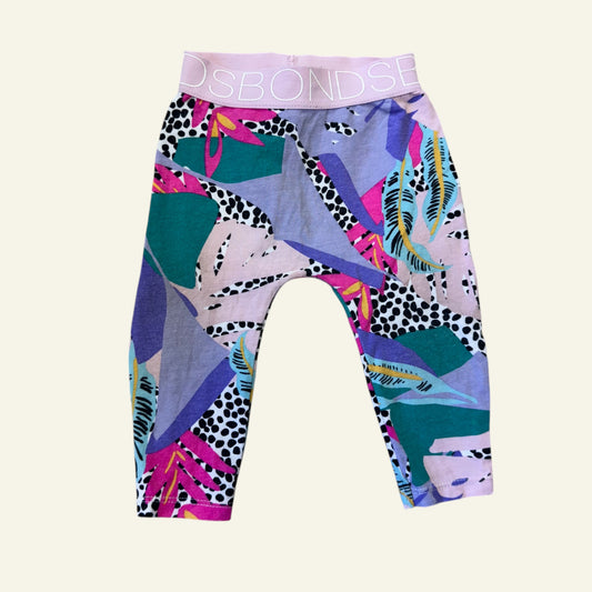 Bonds rainbow floral leggings size 00