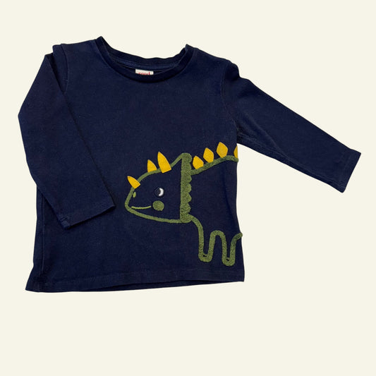 Seed navy dinosaur long sleeve size 1
