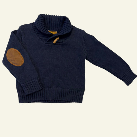 Little Gent navy knit size 6-12m