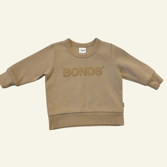 Bonds beige logo jumper size 000