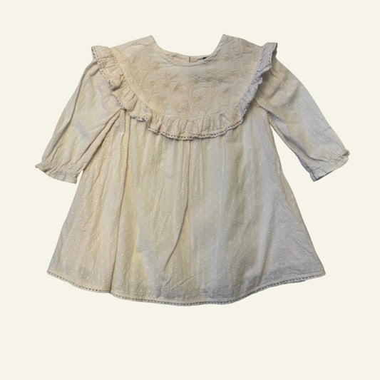 Target cream embroidered dress size 0