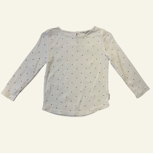 Country Road white dot long sleeve size 12-18m