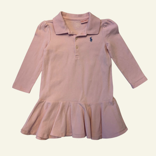 Ralph Lauren pink long sleeve dress approx size 12-18m