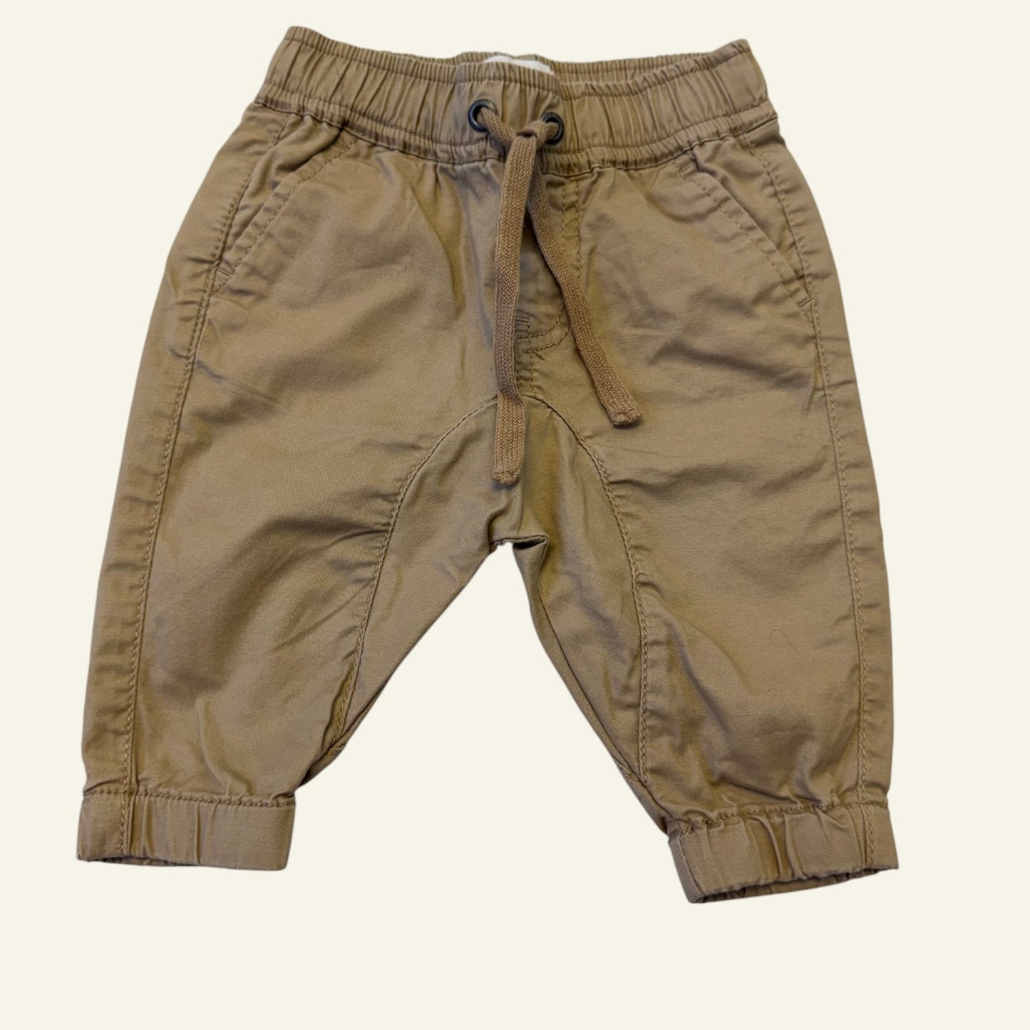 Country Road tan pants size 3-6 months