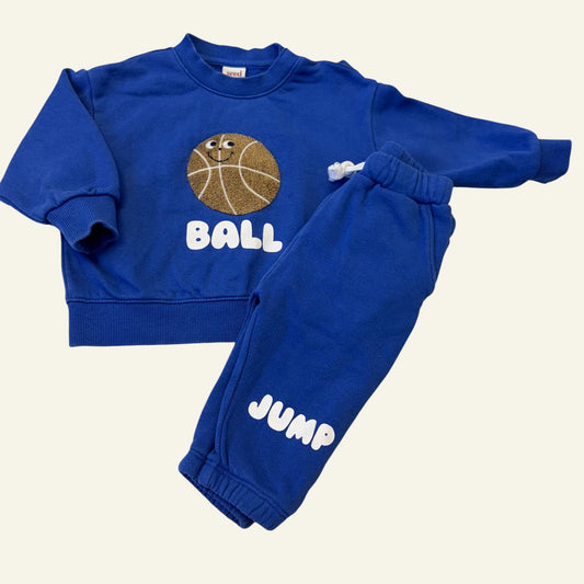 Seed blue tracksuit set size 6-12 months