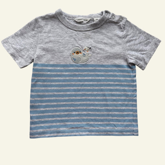 Country Road grey seal tshirt size 3-6 months