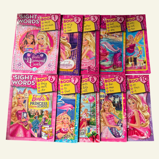 Barbie - set of 10 sight word books (2013)