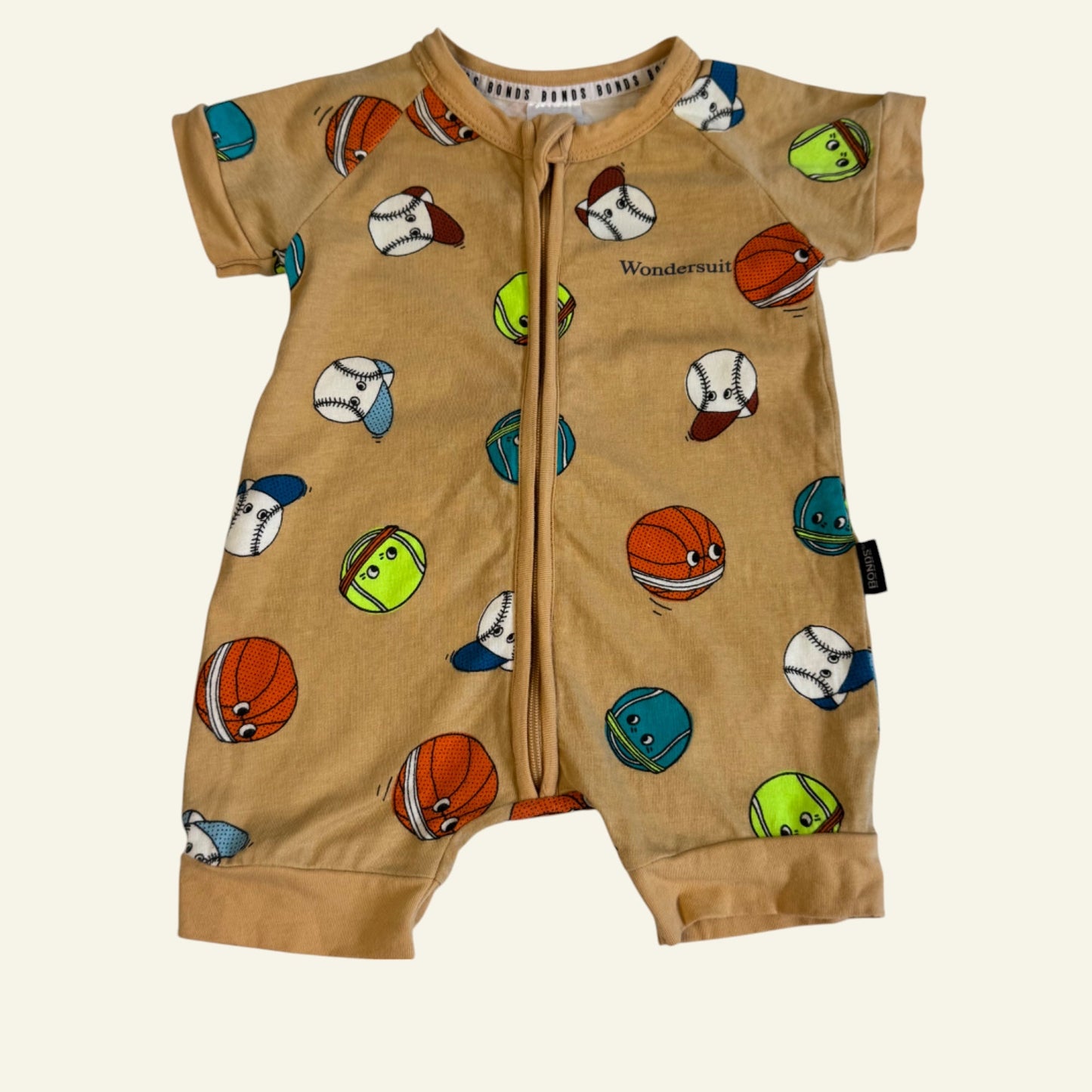 Bonds short sleeve romper 000