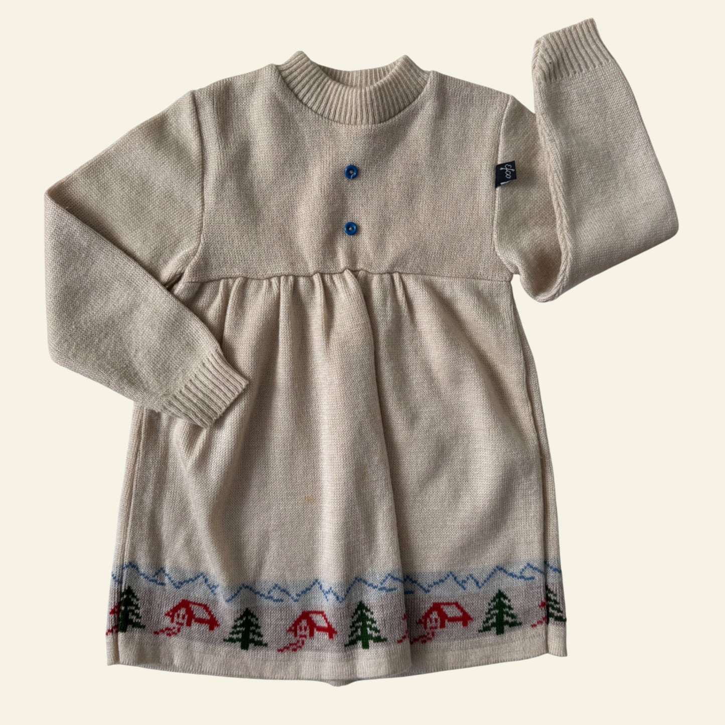 Elco beige Christmas dress size 3-4