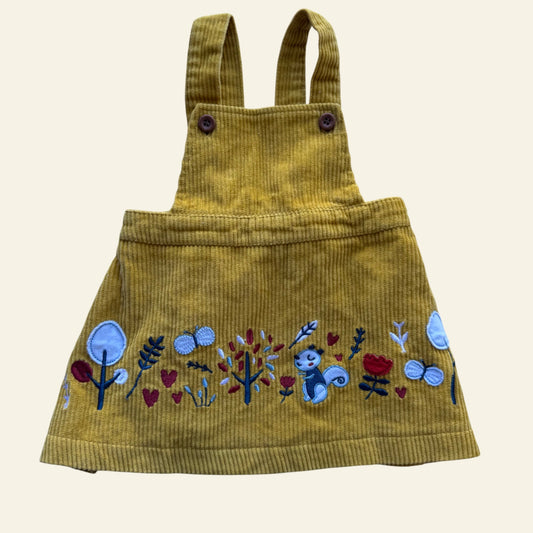 Ollies Place mustard pinafore size 000