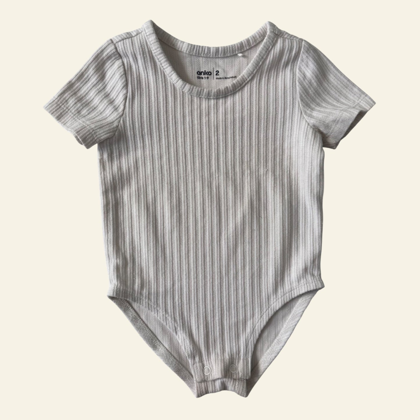 Anko white onesie size 2