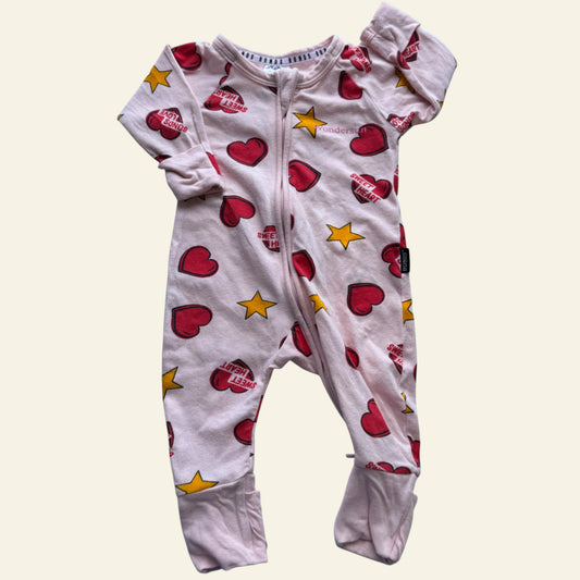 Bonds peach sweetheart wondersuit size 0000