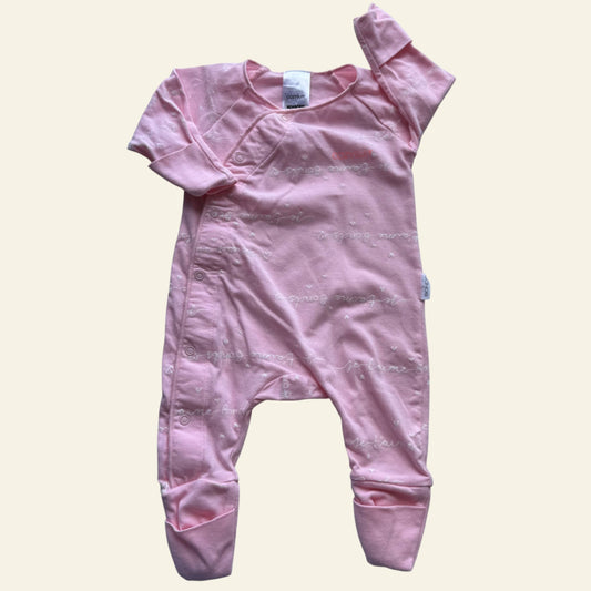 Bonds pink and white cozysuit size 0000