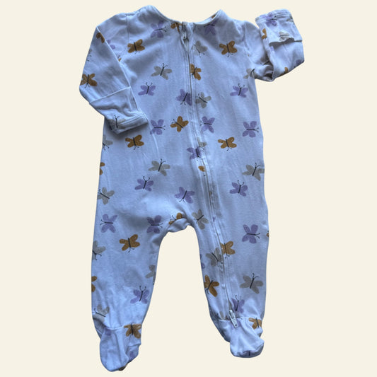 Seed white butterfly onesie size 000