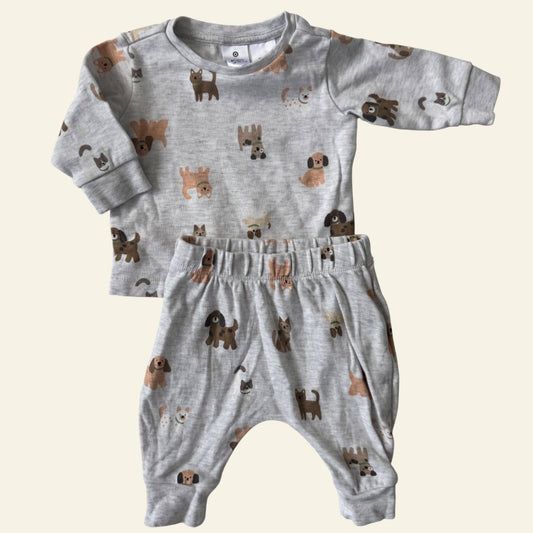 Target grey dog pyjamas size 000