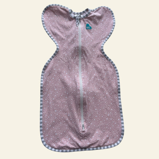 Love to Dream pink stars sleeping bag size NB 1.0 TOG