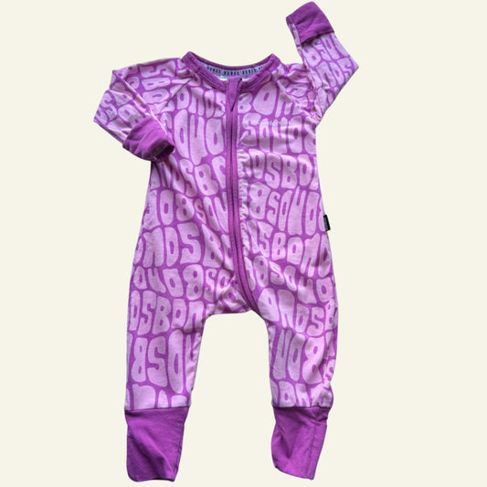 Bonds purple wondersuit size 000