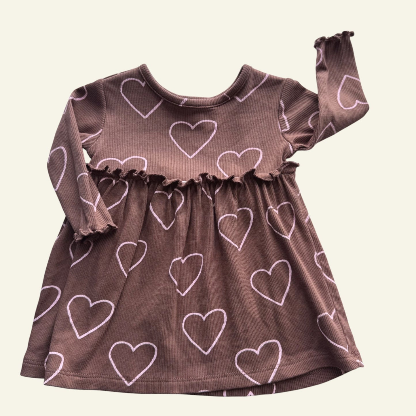 Target brown heart dress size 000