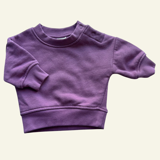 Australian Cotton purple jumper size 0000