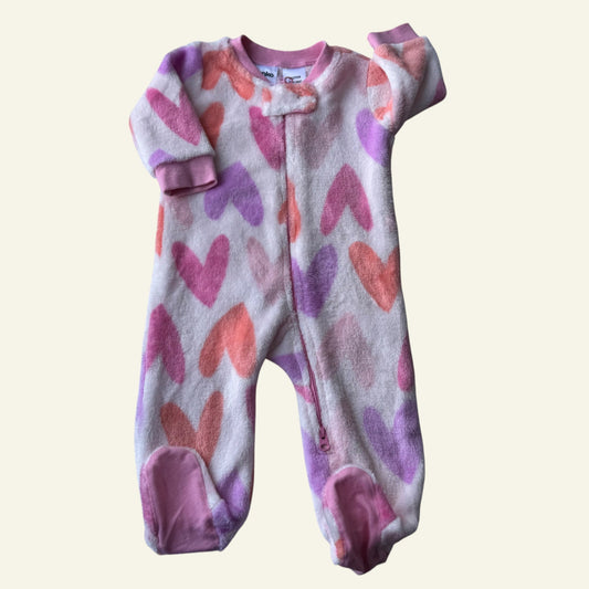 Anko pink love heart onesie size 000