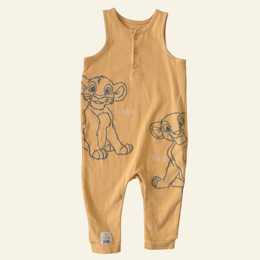 Disney yellow Simba romper size 1