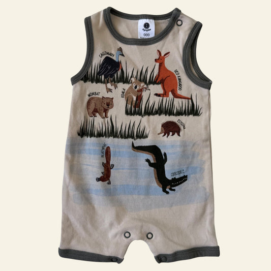 Dymples Australian animal romper size 000