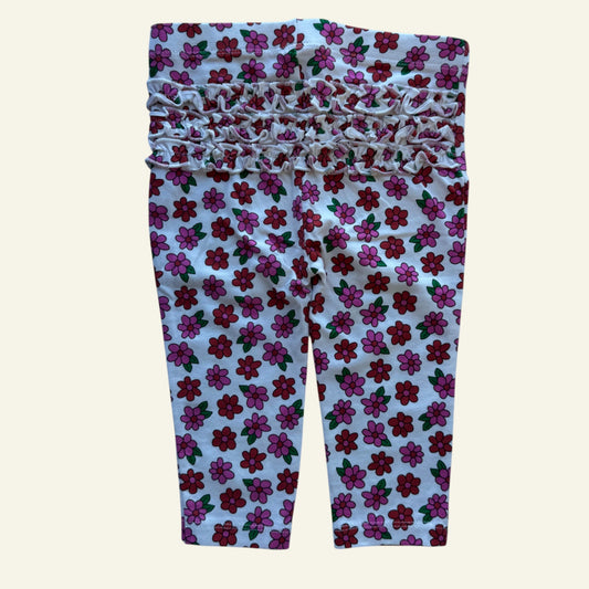 Cotton On pink and red floral leggings size 0 (BNWT)