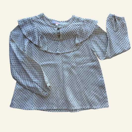 Kidsagogo white spotty top size 18m