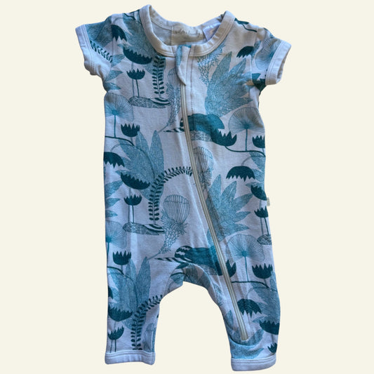 Wilson & Frenchy blue patterned onesie size 000