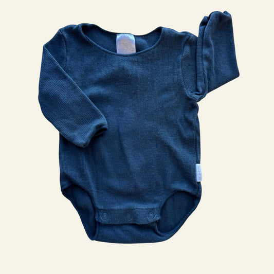 Bonds navy long sleeve bodysuit size 0000