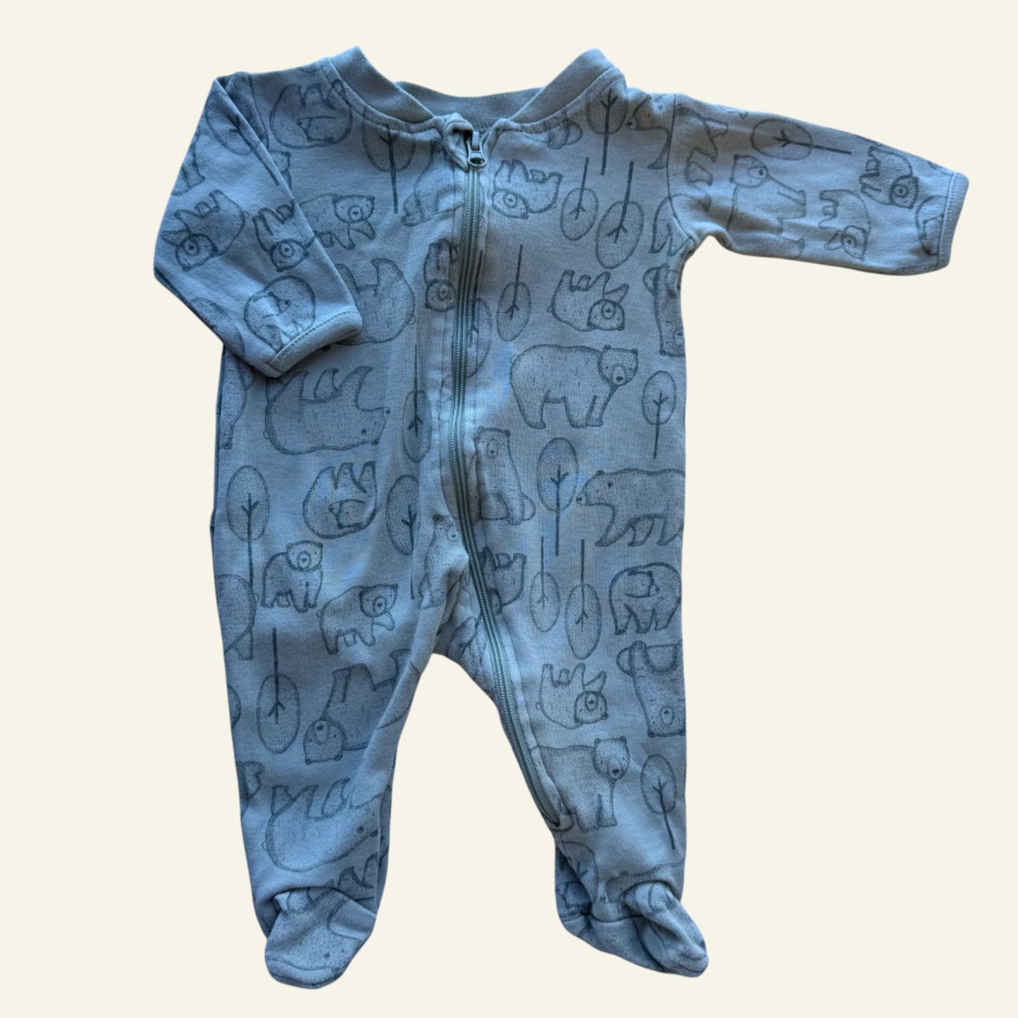 Anko green bear onesie size 0000