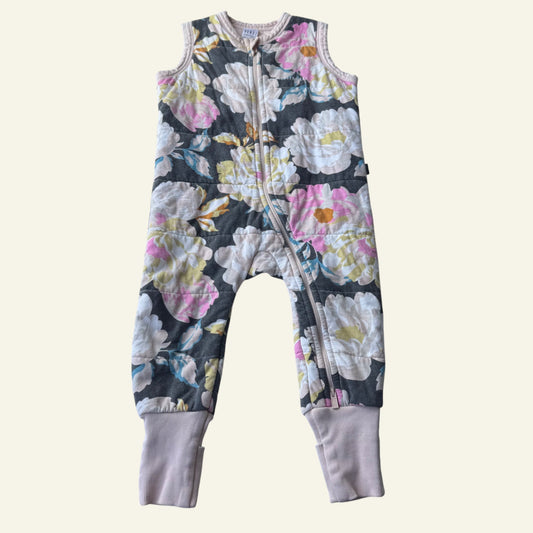 Bonds wondersleep floral sleepsuit size 1 (Perfectly Imperfect)