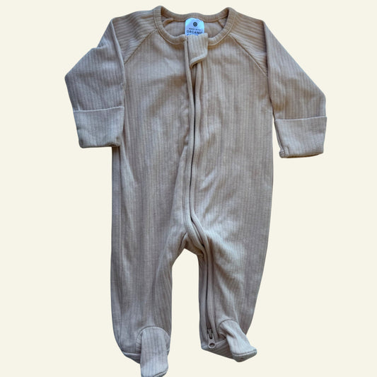 Target pink ribbed onesie size 0000