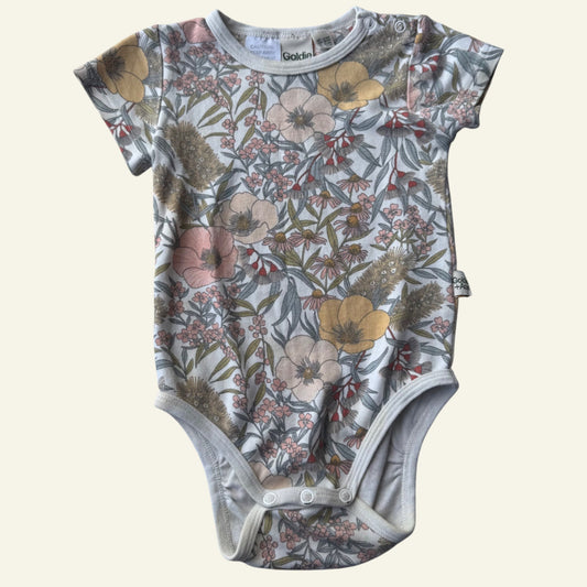 Goldie & Ace floral bodysuit size 0 (Perfectly Imperfect)