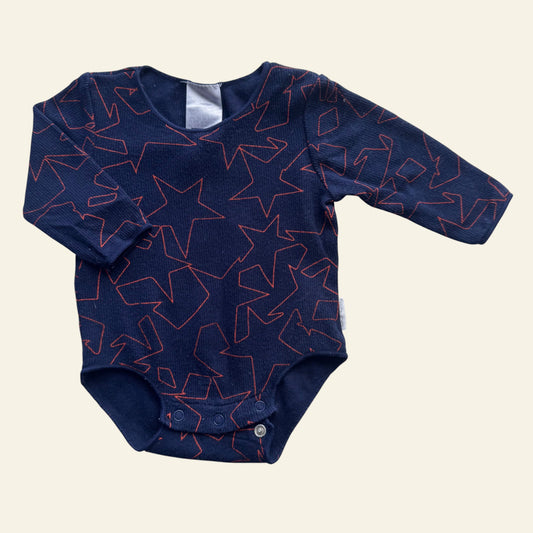 Bonds navy and red star bodysuit size 0000