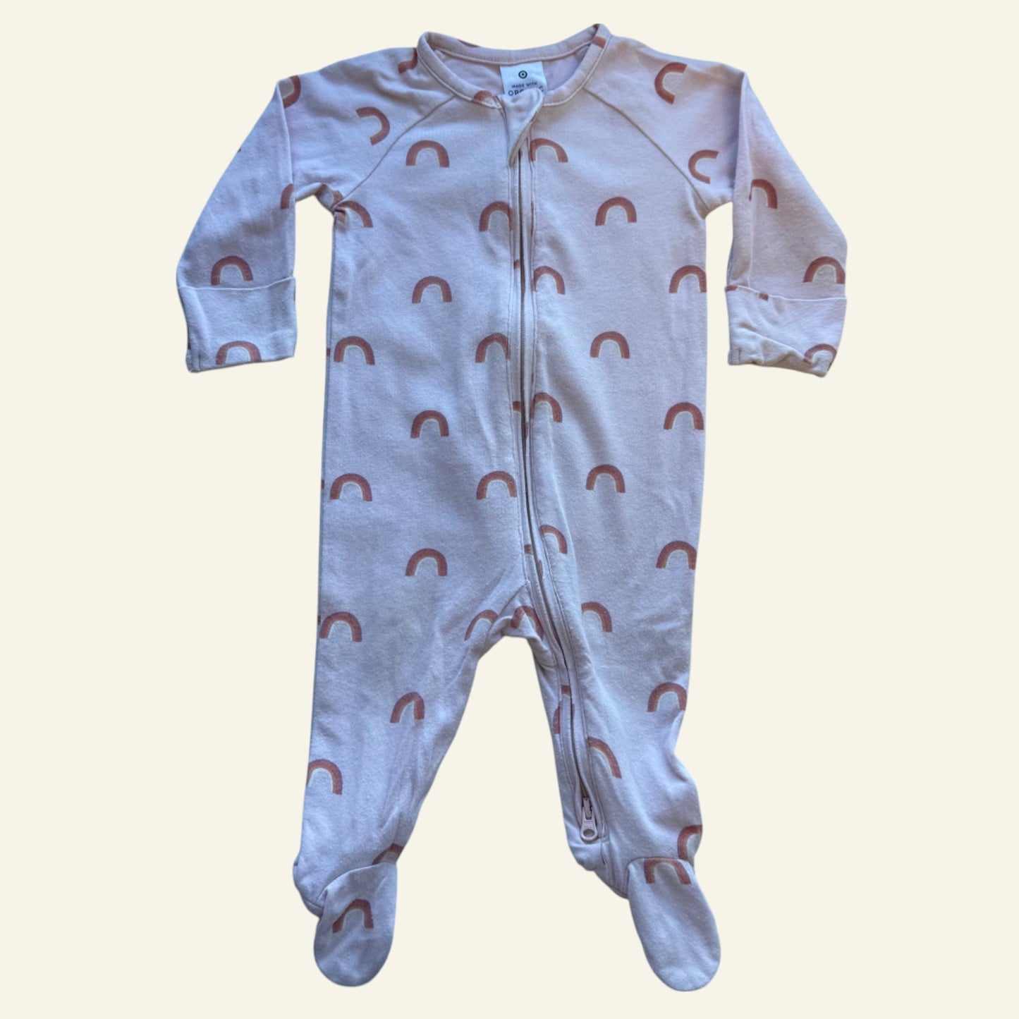 Target pink rainbow onesie size 000
