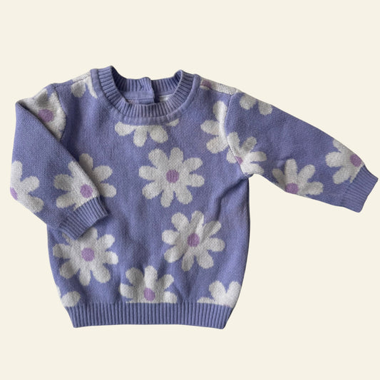 Target purple floral knit jumper size 000