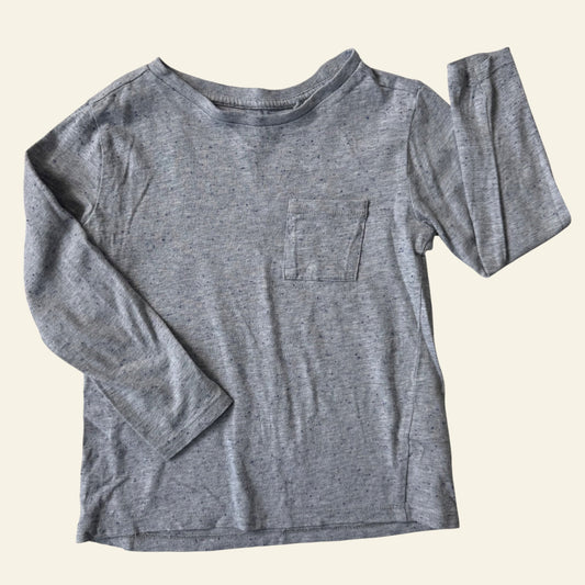 Anko grey marle long sleeve top size 4