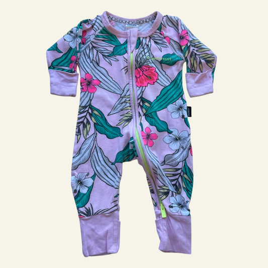 Bonds pnk hibiscus wondersuit size 0000