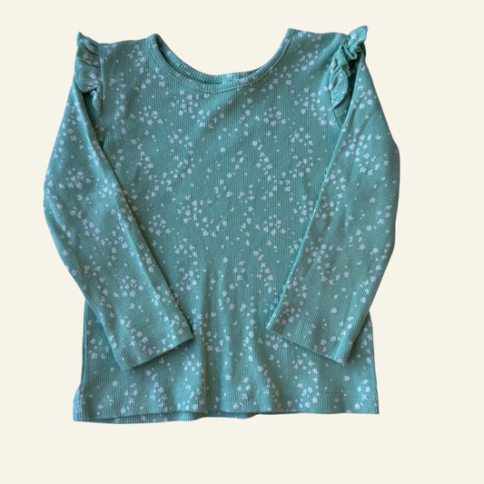 Dymples green long sleeve top size 0