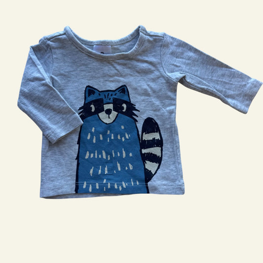 Target grey and blue fox top size 0000