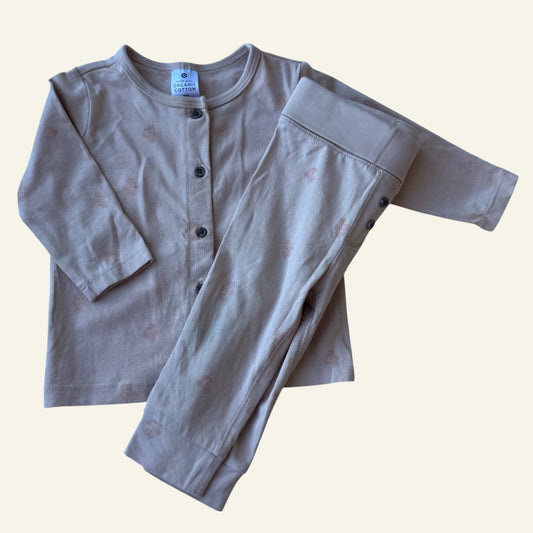 Target pink button up set size 00 (Perfectly Imperfect)